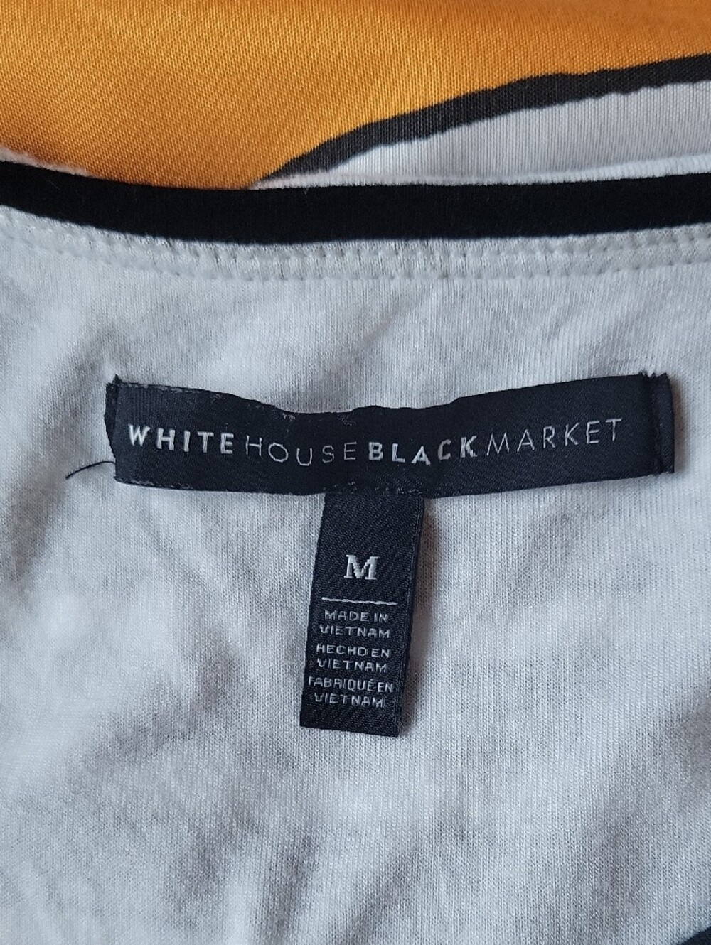 White House Black Market Black and White Striped Mini Dress - Picture 2 of 8